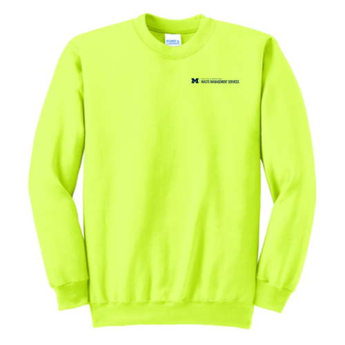 Port and Company Tall Ultimate Crewneck Sweatshirt -- Safety Green, $37