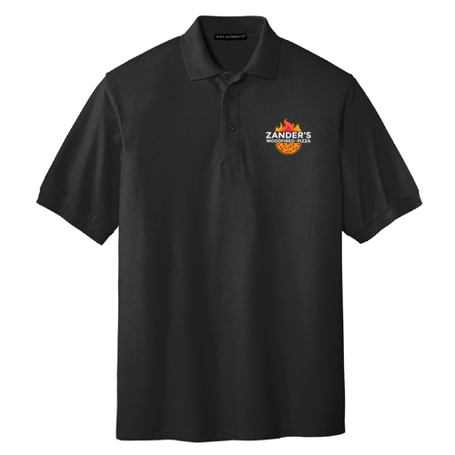 Port Authority Silk Touch Sport Shirt -- Black