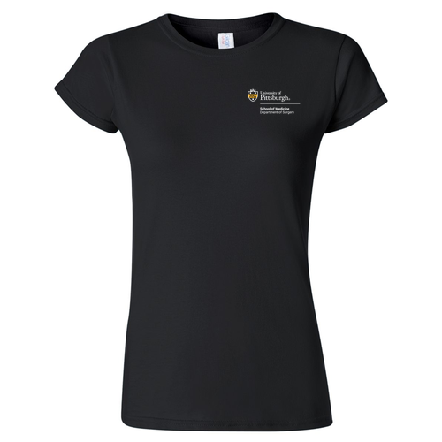Gildan Ladies Fashion Fit T-Shirt -- Black