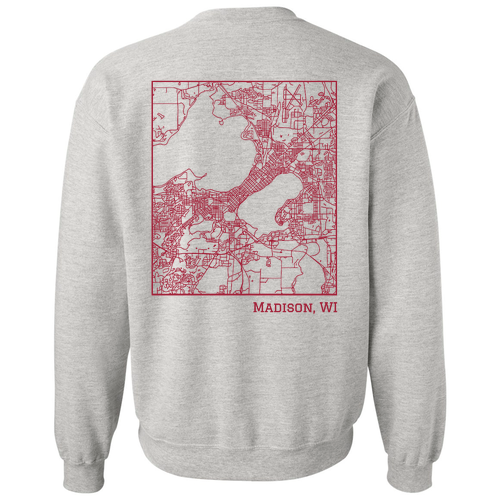 Gildan Heavy Blend Crew Neck Sweatshirt -- Ash