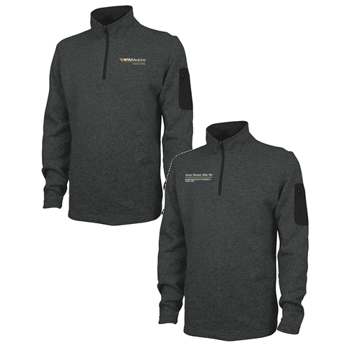 Charles River Mens Heathered Fleece Pullover -- Charcoal Heather
