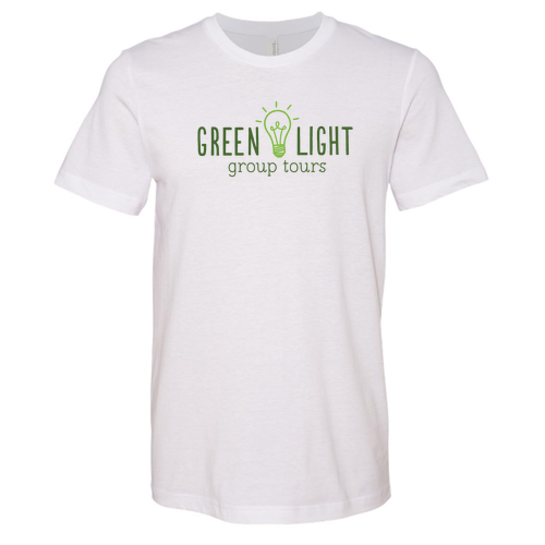 Bella Canvas White Shirt Green Print