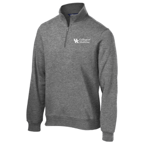 Sport Tek Quarter Zip Sweatshirt -- Vintage Heather