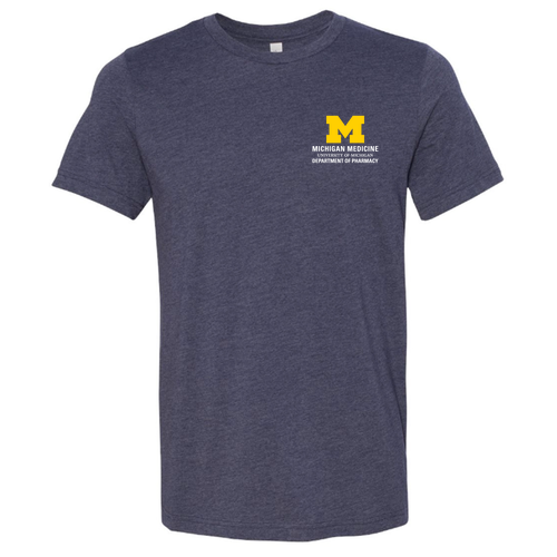 Mens/Unisex Bella Canvas Soft Fitted Heather CVC T-Shirt -- Heather Midnight Navy