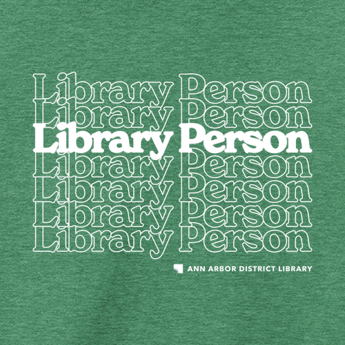 District Made Perfect Blend Tee -- Heathered Kelly Green, Library Person