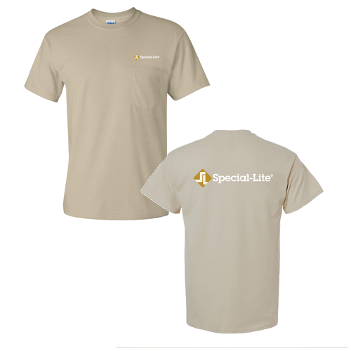 Gildan Ultra Cotton T-Shirt with Pocket -- Sand