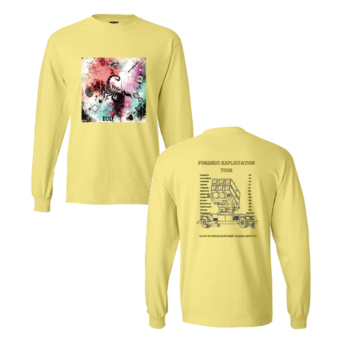 Hanes Beefy T Longsleeve T-Shirt -- Yellow