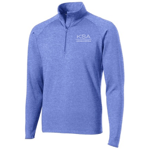 Sport Tek Sport Wick Stretch Half Zip Pullover -- True Royal Heather