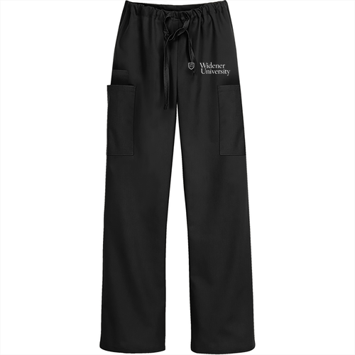Butter-Soft Scrubs by UA 4 Pocket Unisex Drawstring Pants -- Black