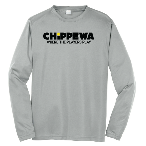 Sport Tek Long Sleeve Wicking Competitor -- Silver
