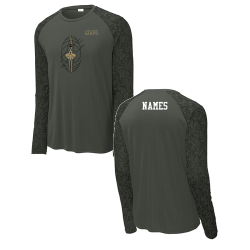 Sport-Tek Long Sleeve Digi Camo Tee -- Black