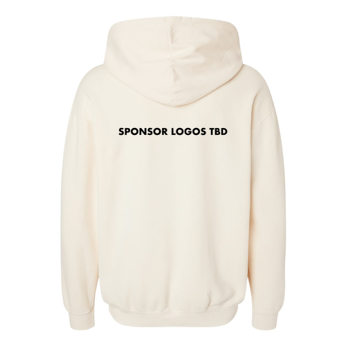 Comfort Colors Unisex Garment-Dyed Lightweight Fleece Hooded Sweatshirt -- Ivory