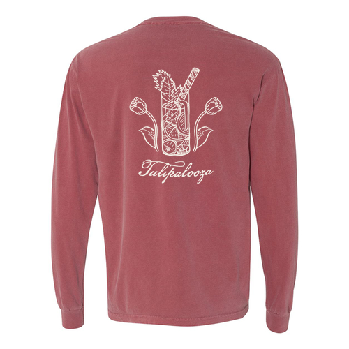 Comfort Colors Ringspun Long Sleeve Tee -- Brick