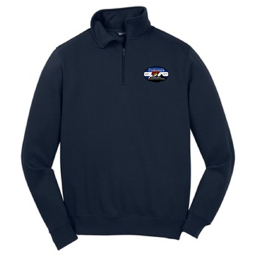 Sport Tek Quarter Zip Sweatshirt -- True Navy