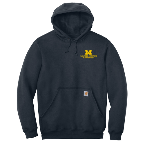 Mens/Unisex Carhartt Tall Midweight Hooded Sweatshirt -- New Navy, Fleet Services, $71