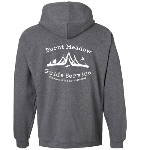 Hanes 10 oz Ultimate Cotton Printpro Adult  Hooded Sweatshirt -- Charcoal Heather