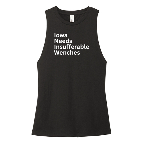 District Women's Perfect Tri Muscle Tank -- Black