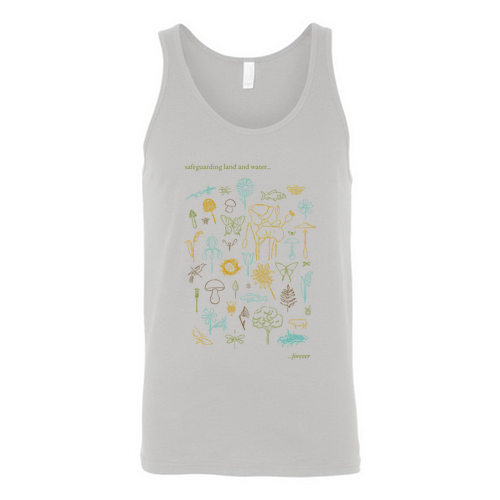 Mens/Unisex Bella Canvas Soft/Fitted Jersey Tank -- Silver
