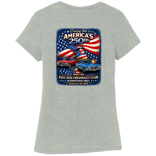 District Womens Perfect Tri Tee -- Heathered Grey