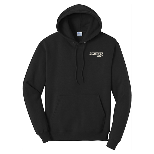 Port and Company Core Fleece Pullover Hooded Sweatshirt -- Jet Black