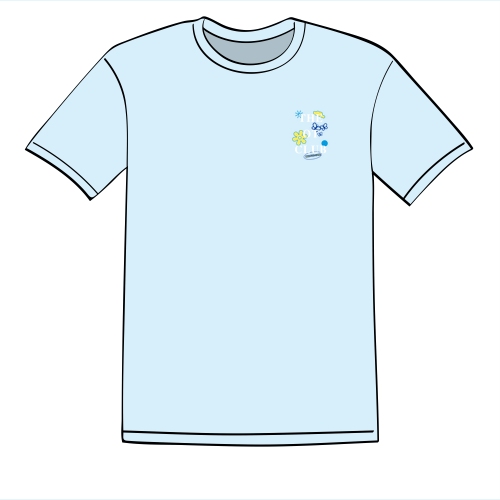 Stanley/Stella Unisex Crafter Tee -- Blue Ice