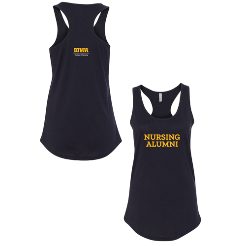 Next Level Ladies Ideal Racerback Tank -Nursing Alumni- Black