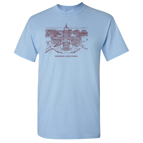 Gildan Heavy Cotton Basic T-Shirt -- Light Blue