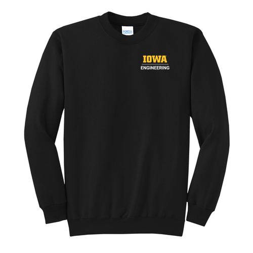 Iowa Engineering Crewneck Sweatshirt -- Jet Black