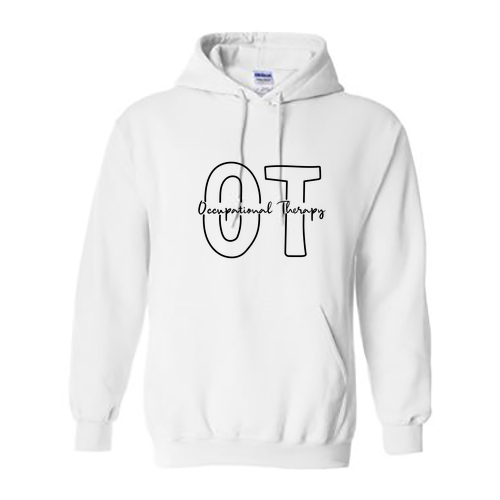 OT Gildan Heavy Blend Hooded Sweatshirt -- White