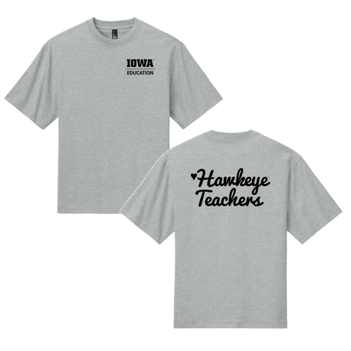 Hawkeye Teacher District Heavyweight Very Important Tee -- Light Heather Grey