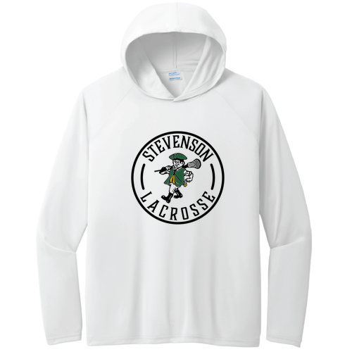 Retro Patriot Performance Long Sleeve Hooded Tee-- White