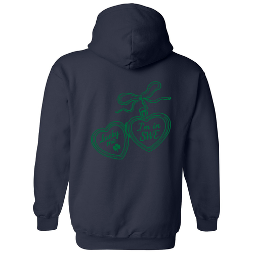 Gildan Heavy Blend Hooded Sweatshirt -- Navy Locket Design