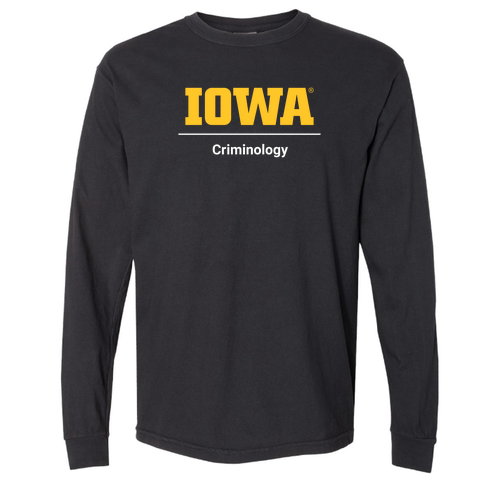 Criminology Comfort Colors Ringspun Long Sleeve Tee -- Black