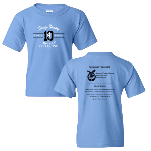Youth Gildan Heavy Cotton Basic T-Shirt -- Carolina Blue