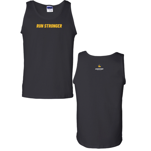 Run Stronger -Ultra Cotton Tank Top -- Black