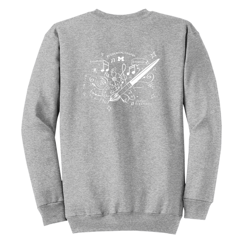 Port and Company Classic Crewneck Sweatshirt -- Athletic Heather