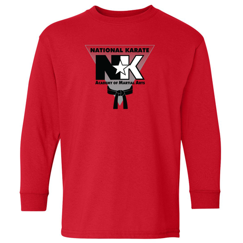 Gildan Youth Heavy Cotton Longsleeve -- Red