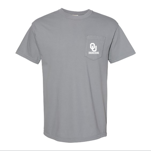 Comfort Colors Short Sleeve Pocket Tee -- Granite