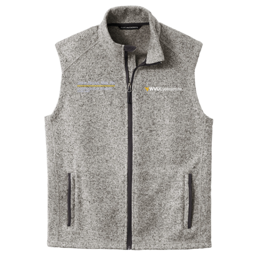 Port Authority Sweater Fleece Vest -- Grey Heather