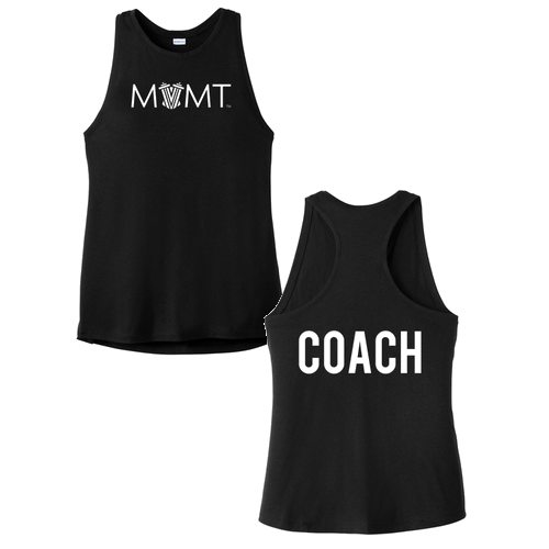 Coach's Tri-Blend Wicking Tank -- Black Triad Solid