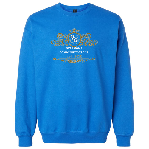Unisex Adult Softstyle Fleece Crew Sweatshirt -- Royal