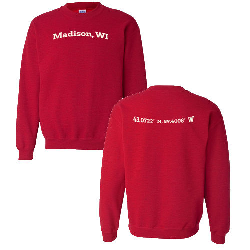 Gildan Heavy Blend Crew Neck Sweatshirt -- Antique Cherry Red