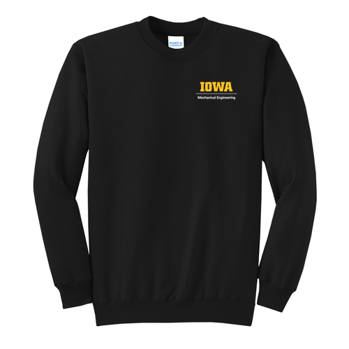 Mechanical Engineering Port and Company Classic Crewneck Sweatshirt -- Jet Black