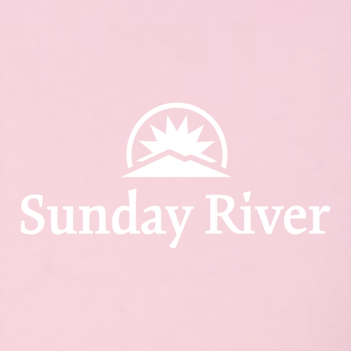 Sunday River Logo 1 White Ink -- Crewneck sweatshirt Pink