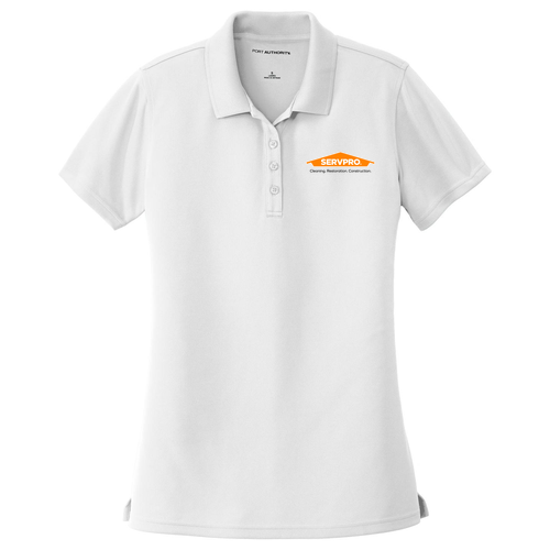 Port Authority Ladies Dry Zone UV Micro Mesh Polo -- White