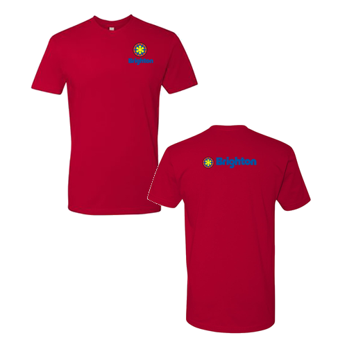 Brighton Logo 2 Full color -- Short Sleeve Red