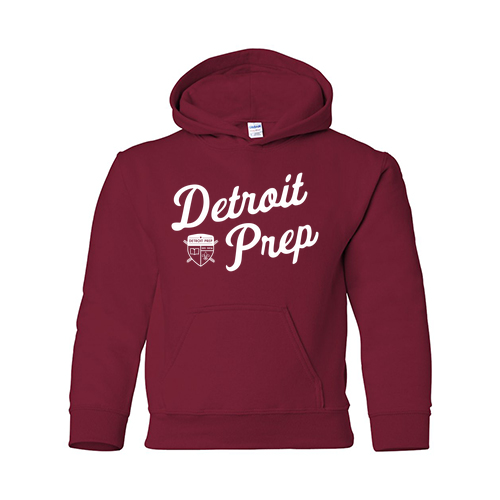 Youth Gildan Heavy Blend Hooded Sweatshirt -- Cardinal Red, MIDDLE SCHOOL ONLY