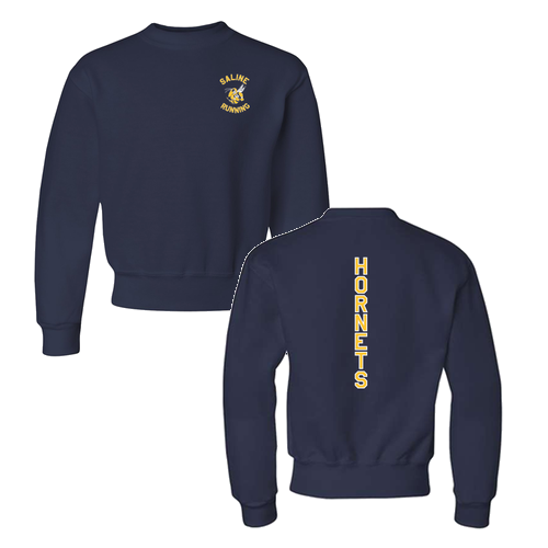 Jerzees Youth 8 oz 50/50 Nublend Fleece Crew -- J Navy