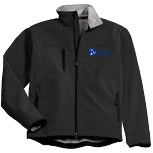 Port Authority Glacier Soft Shell Jacket -- Black / Chrome