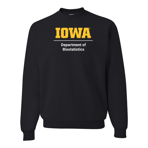 Biostatistics Jerzees 8 Oz., 50/50 Nublend Fleece Crew -- Black